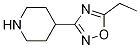 4-(5-Ethyl-1,2,4-oxadiazol-3-yl)piperidineStructure,1226148-67-9Structure 4-(5-Ethyl-1,2,4-oxadiazol-3-yl)piperidine Structure,1226148-67-9Structure