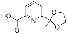 6-(2-Methyl-1,3-dioxolan-2-yl)-2-pyridinecarboxylic acidStructure,122637-38-1Structure 6-(2-Methyl-1,3-dioxolan-2-yl)-2-pyridinecarboxylic acid Structure,122637-38-1Structure