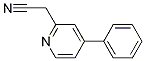 2-(4-苯基吡啶-2-基)乙腈結(jié)構(gòu)式_1227606-66-7結(jié)構(gòu)式