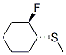 Cyclohexane, 1-fluoro-2-(methylthio)-, trans-(9ci) Structure,122895-30-1Structure
