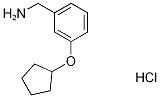 Benzenemethanamine, 3-(cyclopentyloxy)-, hydrochloride Structure,1235441-67-4Structure