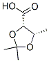 1,3-Dioxolane-4-carboxylicacid,2,2,5-trimethyl-,(4s-cis)-(9ci)Structure,124600-38-0Structure 1,3-Dioxolane-4-carboxylicacid,2,2,5-trimethyl-,(4s-cis)-(9ci) Structure,124600-38-0Structure