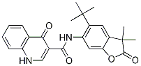 N-(5-(叔丁基)-3,3-二甲基-2-氧代-2,3-二氫苯并呋喃-6-基)-4-氧代-1,4-二氫喹啉-3-羧酰胺結構式_1246213-41-1結構式