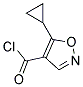 4-Isoxazolecarbonyl chloride, 5-cyclopropyl-(9ci)Structure,124845-05-2Structure 4-Isoxazolecarbonyl chloride, 5-cyclopropyl-(9ci) Structure,124845-05-2Structure
