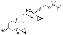 17-(O-tert-butyldimethylsilyl-1-propynyl-3-hydroxy)-6beta,7beta:15beta,16beta-dimethyleneandrostane-3beta,5beta,17beta-triolStructure,1248589-64-1Structure 17-(O-tert-butyldimethylsilyl-1-propynyl-3-hydroxy)-6beta,7beta:15beta,16beta-dimethyleneandrostane-3beta,5beta,17beta-triol Structure,1248589-64-1Structure
