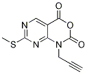 7-(甲基硫代)-1-(2-丙炔)-1H-嘧啶并[4,5-d][1,3]噁嗪-2,4-二酮結構式_1253792-66-3結構式