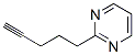 (9CI)-2-(4-戊炔)-嘧啶結(jié)構(gòu)式_126215-84-7結(jié)構(gòu)式