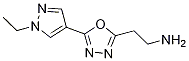 1,3,4-Oxadiazole-2-ethanamine, 5-(1-ethyl-1h-pyrazol-4-yl)-Structure,1263095-69-7Structure 1,3,4-Oxadiazole-2-ethanamine, 5-(1-ethyl-1h-pyrazol-4-yl)- Structure,1263095-69-7Structure