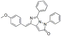 1H-imidazo[1,5-b]pyrazol-2(4h)-one, 4-[(4-methoxyphenyl)methylene]-1,6-diphenyl- Structure,126630-34-0Structure
