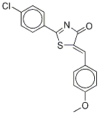 (Z)-2-(4-氯苯基)-5-(4-甲氧基亞芐基)-5H-噻唑-4-酮結(jié)構(gòu)式_1272519-89-7結(jié)構(gòu)式
