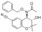 N-(芐氧基)-n-((3s,4r)-6-氰基-3-羥基-2,2-二甲基苯并二氫吡喃-4-基)乙酰胺結(jié)構(gòu)式_127408-30-4結(jié)構(gòu)式