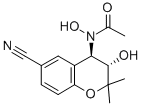 N-((3s,4r)-6-氰基-3-羥基-2,2-二甲基苯并二氫吡喃-4-基)-n-羥基乙酰胺結(jié)構(gòu)式_127408-31-5結(jié)構(gòu)式