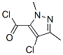 1H-pyrazole-5-carbonylchloride,4-chloro-1,3-dimethylStructure,128141-47-9Structure 1H-pyrazole-5-carbonylchloride,4-chloro-1,3-dimethyl Structure,128141-47-9Structure