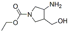 1-Pyrrolidinecarboxylicacid,3-amino-4-(hydroxymethyl)-,ethylester(9ci)Structure,128740-40-9Structure 1-Pyrrolidinecarboxylicacid,3-amino-4-(hydroxymethyl)-,ethylester(9ci) Structure,128740-40-9Structure