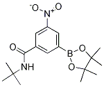 3-硝基-n-叔丁基-5-(4,4,5,5-四甲基-1,3,2-二噁硼烷-2-基)苯甲酰胺結(jié)構(gòu)式_1309980-13-9結(jié)構(gòu)式