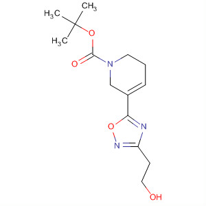 Tert-butyl 3-(3-(2-hydroxyethyl)-1,2,4-oxadiazol-5-yl)-5,6-dihydropyridine-1(2h)-carboxylateStructure,131041-91-3Structure Tert-butyl 3-(3-(2-hydroxyethyl)-1,2,4-oxadiazol-5-yl)-5,6-dihydropyridine-1(2h)-carboxylate Structure,131041-91-3Structure