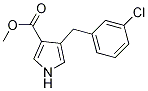 4-(3-Chloro-benzyl)-1h-pyrrole-3-carboxylic acid methyl ester Structure,1313712-17-2Structure