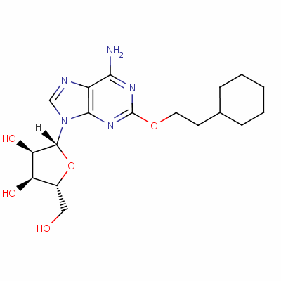 2-(2-Cyclohexylethoxy)adenosineStructure,131933-18-1Structure 2-(2-Cyclohexylethoxy)adenosine Structure,131933-18-1Structure