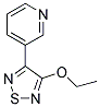 Pyridine, 3-(4-ethoxy-1,2,5-thiadiazol-3-yl)-(9ci)Structure,131987-62-7Structure Pyridine, 3-(4-ethoxy-1,2,5-thiadiazol-3-yl)-(9ci) Structure,131987-62-7Structure