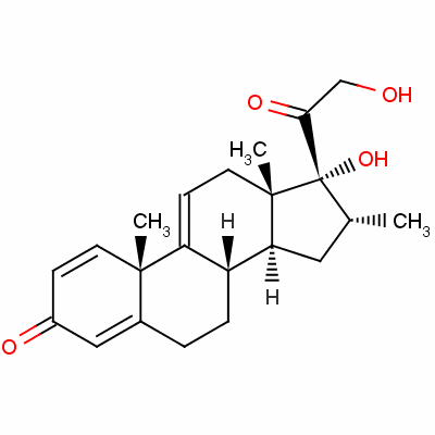 17,21-Dihydroxy-16alpha-Methylpregna-1,4,9(11)-Triene-3,20-DioneStructure,13209-41-1Structure 17,21-Dihydroxy-16alpha-Methylpregna-1,4,9(11)-Triene-3,20-Dione Structure,13209-41-1Structure