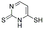 2(1H)-pyrimidinethione, 6-mercapto-(9ci)Structure,132939-84-5Structure 2(1H)-pyrimidinethione, 6-mercapto-(9ci) Structure,132939-84-5Structure