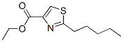 4-Thiazolecarboxylicacid,2-pentyl-,ethylester(9ci)Structure,133047-37-7Structure 4-Thiazolecarboxylicacid,2-pentyl-,ethylester(9ci) Structure,133047-37-7Structure