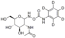(Z)-O-(2-乙酰氨基-2-脫氧-D-吡喃葡萄糖亞基)氨基N-苯基-d5-氨基甲酸酯結(jié)構(gòu)式_1331383-16-4結(jié)構(gòu)式