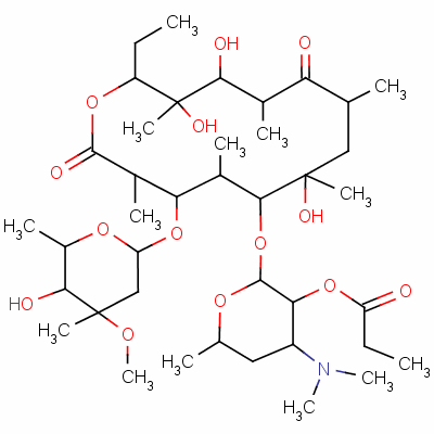 紅霉素丙酸酯結(jié)構(gòu)式_134-36-1結(jié)構(gòu)式