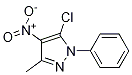 5-Chloro-3-methyl-4-nitro-1-phenyl-1h-pyrazole Structure,13551-76-3Structure