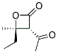 順式-(9ci)-3-乙酰基-4-乙基-4-甲基-2-氧雜環(huán)丁烷酮結(jié)構(gòu)式_136814-00-1結(jié)構(gòu)式