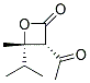 順式-(9ci)-3-乙?；?4-甲基-4-(1-甲基乙基)-2-氧雜環(huán)丁烷酮結(jié)構(gòu)式_136814-01-2結(jié)構(gòu)式