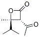 反式-(9ci)-3-乙?；?4-甲基-4-(1-甲基乙基)-2-氧雜環(huán)丁烷酮結(jié)構(gòu)式_136814-05-6結(jié)構(gòu)式