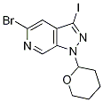 5-溴-3-碘-1-(四氫-2H-吡喃-2-基)-1H-吡唑并[3,4-c]吡啶結(jié)構(gòu)式_1369509-72-7結(jié)構(gòu)式