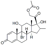 9-Bromo-11beta,17,21-trihydroxy-16alpha-methyl-pregna-1,4-diene-3,20-dione 21-acetateStructure,13796-49-1Structure 9-Bromo-11beta,17,21-trihydroxy-16alpha-methyl-pregna-1,4-diene-3,20-dione 21-acetate Structure,13796-49-1Structure