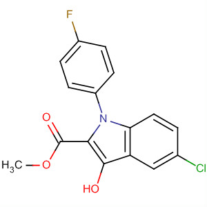 Methyl 5-chloro-1-(4-fluorophenyl)-3-hydroxy-1h-indol-2-carboxylateStructure,138900-12-6Structure Methyl 5-chloro-1-(4-fluorophenyl)-3-hydroxy-1h-indol-2-carboxylate Structure,138900-12-6Structure