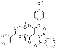 4-Methoxyphenyl 4,6-O-benzylidene-2-deoxy-2-phthalimido-β-D-glucopyranosideStructure,138906-43-1Structure 4-Methoxyphenyl 4,6-O-benzylidene-2-deoxy-2-phthalimido-β-D-glucopyranoside Structure,138906-43-1Structure
