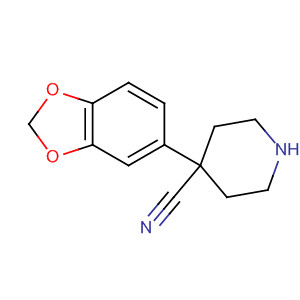 4-(1,3-Benzodioxol-5-yl)-4-piperidinecarbonitrileStructure,139225-50-6Structure 4-(1,3-Benzodioxol-5-yl)-4-piperidinecarbonitrile Structure,139225-50-6Structure