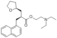 (aS,2S)-四氫-a-(1-萘甲基)-2-呋喃丙酸 2-(二乙基氨基)乙酯結構式_139240-19-0結構式