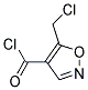 4-Isoxazolecarbonyl chloride, 5-(chloromethyl)-(9ci)Structure,139442-86-7Structure 4-Isoxazolecarbonyl chloride, 5-(chloromethyl)-(9ci) Structure,139442-86-7Structure