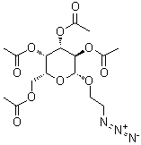 2-疊氮基乙基2,3,4,6-四-O-乙酰基β-D-吡喃半乳糖苷結(jié)構(gòu)式_139888-80-5結(jié)構(gòu)式