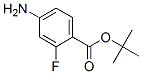 Benzoic acid, 4-amino-2-fluoro-, 1,1-dimethylethyl esterStructure,140373-77-9Structure Benzoic acid, 4-amino-2-fluoro-, 1,1-dimethylethyl ester Structure,140373-77-9Structure