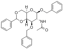 N-((4ar,6r,7r,8r,8as)-6,8-雙(芐氧基)-2-苯基六氫吡喃o[3,2-d][1,3]二噁英-7-基)乙酰胺結(jié)構(gòu)式_14040-20-1結(jié)構(gòu)式