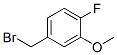 Benzene, 4-(bromomethyl)-1-fluoro-2-methoxy-Structure,141080-73-1Structure Benzene, 4-(bromomethyl)-1-fluoro-2-methoxy- Structure,141080-73-1Structure