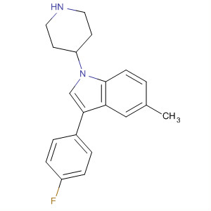 3-(4-Fluorophenyl)-5-methyl-1-(4-piperidyl)-1h-indoleStructure,141306-22-1Structure 3-(4-Fluorophenyl)-5-methyl-1-(4-piperidyl)-1h-indole Structure,141306-22-1Structure