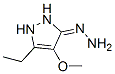 3H-pyrazol-3-one, 5-ethyl-1,2-dihydro-4-methoxy-, hydrazone (9ci)Structure,141500-15-4Structure 3H-pyrazol-3-one, 5-ethyl-1,2-dihydro-4-methoxy-, hydrazone (9ci) Structure,141500-15-4Structure