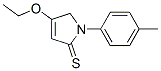 4-乙氧基-1,5-二氫-1-(4-甲基苯基)-2H-吡咯-2-硫酮結(jié)構(gòu)式_141694-15-7結(jié)構(gòu)式