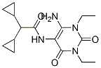n-(6-氨基-1,3-二乙基-1,2,3,4-四氫-2,4-二氧代-5-嘧啶)--alpha--環(huán)丙基-環(huán)丙烷乙酰胺結(jié)構(gòu)式_142458-94-4結(jié)構(gòu)式