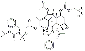 13-{[(3-t-叔丁氧羰基)-2,2-二甲基-4S-苯基-1,3-惡唑烷-5R-基]甲?；鶀-7-O-(2,2,2-三氯乙基)氧基]羰基)漿果赤霉素III結(jié)構(gòu)式_143527-73-5結(jié)構(gòu)式