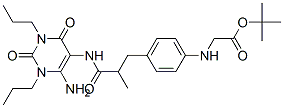 n-[4-[3-[(6-氨基-1,2,3,4-四氫-2,4-二氧代-1,3-二丙基-5-嘧啶)氨基]-2-甲基-3-氧代丙基]苯基]-甘氨酸結(jié)構(gòu)式_144871-91-0結(jié)構(gòu)式