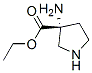 3-Pyrrolidinecarboxylicacid,3-amino-,ethylester,(r)-(9ci)Structure,145166-61-6Structure 3-Pyrrolidinecarboxylicacid,3-amino-,ethylester,(r)-(9ci) Structure,145166-61-6Structure
